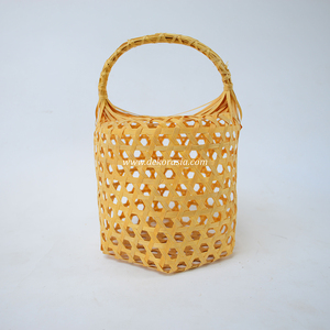Natural Handmade Bamboo Woven <b>Storage</b> Basket Eco Friendly Decorative <b>Egg</b> Holder for Home Decor - Product Image 2