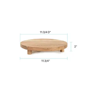 Plateau en bois pour la décoration d'appartements de luxe, plateau de service en bois haut de gamme, fournisseur américain, plateau décoratif en bois rustique, sûr à utiliser - Product Image 3