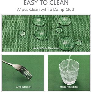 Tovaglia Rettangolare 60x104 Pollici in Lino Testurizzato, Impermeabile, Antimacchia e Antirughe, Lavabile, Tessuto Decorativo - Product Image 2