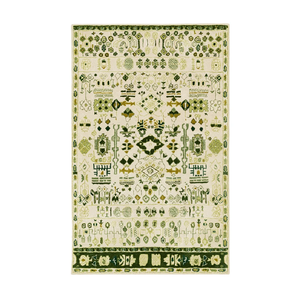 Alfombra de Lana Hecha a Mano Meadow Empress, Diseño Floral Premium, Alfombra de Lana Hecha a Mano, Alfombra Moderna de Lujo, Fabricante de Alfombras en India - Product Image 1