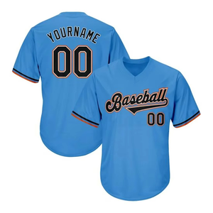Maillot de baseball col en V 2026 en maille respirante, séchage rapide, léger, antibactérien, unisexe, pour équipes sportives et fans - Product Image 2