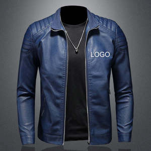 Premium <b>Men's</b> Tan <b>Suede</b> Leather <b>Jacket</b> Slim Fit Motorcycle Biker <b>Jacket</b> Autumn Winter Fashion Stand Collar Casual Windbreaker - Product Image 1