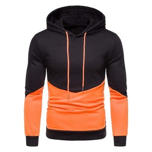 Sweat à capuche en molleton brodé pour homme de haute qualité, style unique, couleurs contrastées, pour le sport et la mode, collection automne - Product Image 1