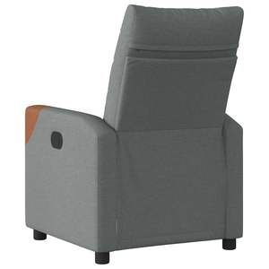 Fauteuil inclinable en tissu gris foncé - Product Image 5
