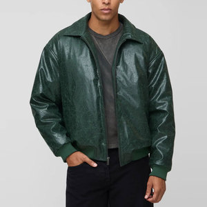 Veste en cuir pour homme à prix abordable, nouvelle collection, design basique, veste en cuir de motard épaisse pour homme, nouvelle arrivée - Product Image 3