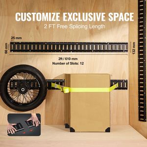 Kit di 4 Barre in Acciaio da 2 Piedi per Fissaggio Carico, Resistenti, per Carichi Fino a 900 kg, Accessori per Controllo Carico - Product Image 4