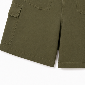 Pantalones Cortos Cargo para Hombre, Corte Relajado, Lona, Logotipo Frontal, Estilo Casual Urbano, Multibolsillos, Verano, Aire Libre, Resistentes al Viento, a la Moda - Product Image 3
