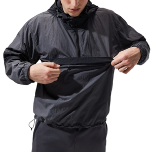 เสื้อแจ็คเก็ตกันลมแบบแห้งเร็วสำหรับผู้ชายไซส์ใหญ่  รับผลิตตามแบบ OEM พร้อมโลโก้  ระบายอากาศได้ดี กันน้ำ  ชุดกีฬา  พร้อมซิปปิด  ดีไซน์สำหรับกิจกรรมกลางแจ้ง - Product Image 2