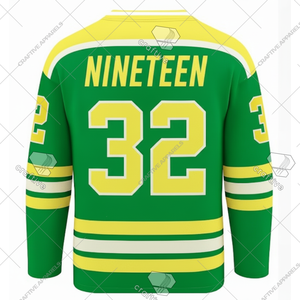 Maillot de hockey sur glace en maille de polyester Chi Eta Phi OEM maillot de hockey personnalisé par sublimation pour vêtements de sport d'équipe - Product Image 2