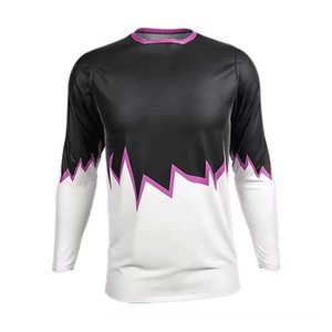 Camiseta de Motocross para Hombre, Manga Larga, Color Sólido, Diseño Sublimado Personalizado, Talla Grande, Nuevo Estilo - Product Image 4