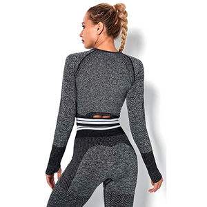 Conjuntos de Yoga Personalizados al por Mayor, Ropa Deportiva de Alta Calidad para Mujer, Conjunto de Yoga 100% Poliéster, Ropa de Gimnasio para Mujer, Conjuntos de Yoga - Product Image 6