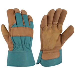Gants de travail confortables et robustes en cuir de vachette grainé canadien, réfléchissants, pour la sécurité industrielle et la protection des mains - Product Image 2