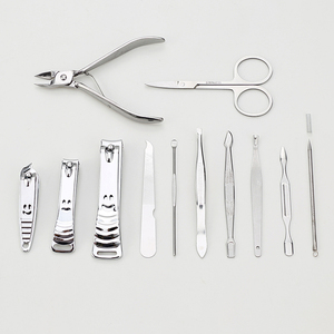 Professional German Stainless Steel Nail Scissors Clipper 7 in 1 Single Spring Luxurious Manicure & <b>Pedicure</b> <b>Set</b> Case - Product Image 2