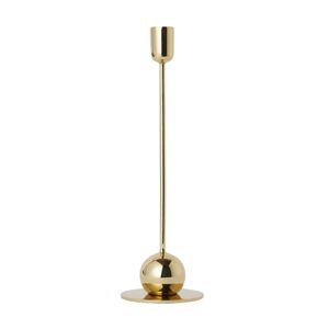 Porte-bougie conique minimaliste en acier inoxydable avec finition dorée, centre de table pour mariage, décoration d'événements, décoration de table à manger - Product Image 1