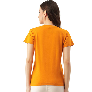 Camisetas de Talla Grande para Mujer, Color Sólido, Precio Económico, Diseño de Logotipo Personalizado, Jersey de Verano Transpirable, Corte Regular, Cuello Redondo, 100% Algodón - Product Image 2