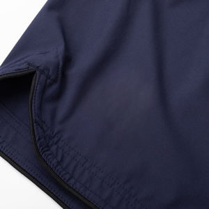 Custom Logo Front Men Solid Casual Mid <b>Canvas</b> Eco-Friendly Anti-Wrinkle Quick Dry Breathable Pocket 100% Polyester Shorts - Product Image 3