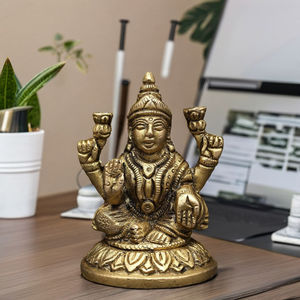 รูปปั้นทองเหลืองขนาดเล็ก2นิ้วสำหรับตกแต่งบ้านและวิหารผลิตในอินเดีย - Product Image 1