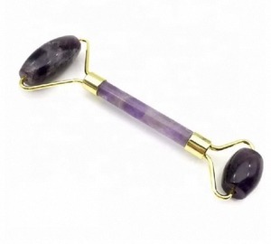 Rodillo Facial de Amatista Pulido al por Mayor, Herramienta de Sanación de Feng Shui con Cristales para una Piel Radiante y un Flujo de Energía Positiva - Product Image 3