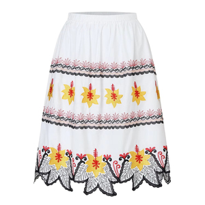 Jupe de plage polynésienne hawaïenne faite à la main en coton respirant et écologique, patchwork floral, grande taille, pour femmes, haute qualité - Product Image 1