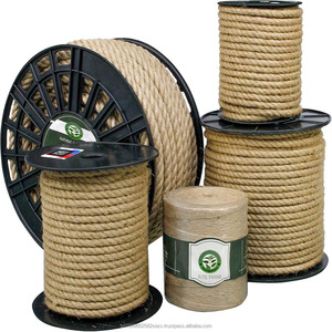 Cuerdas de Manila Trenzadas Gruesas de 12 mm x 100 pies, Cuerda de Yute Natural Resistente, Cuerda de Cáñamo para Columpios, Manualidades, Barandillas, Decoración del Hogar - Product Image 5