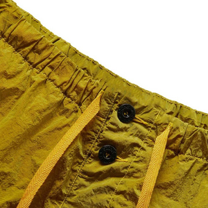 Shorts pour hommes en polyester à séchage rapide, couleur unie, avec braguette boutonnée et taille à cordon de serrage, style décontracté, taille mi-haute - Product Image 4