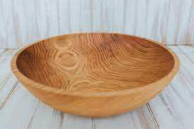 Tazón para Servir de Madera Natural, Estilo Rústico, Acabado Pulido Suave, Vajilla Duradera para Cocina, Ensaladas, Frutas, Aperitivos, Comedor y Hogar - Product Image 2