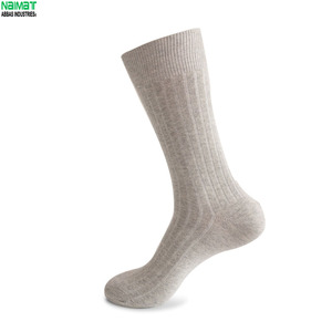Naimat Men's Crew <b>Socks</b> Solid Brown 100% Cotton Knitted Breathable Regular Style Autumn Wear And Breathable Men's <b>Winter</b> - Product Image 6