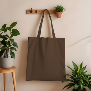 Sacs de courses en coton 100% OEM de couleur unie, personnalisables (couleur et taille), séchage rapide, vente chaude, provenant d'un fournisseur indien. - Product Image 3