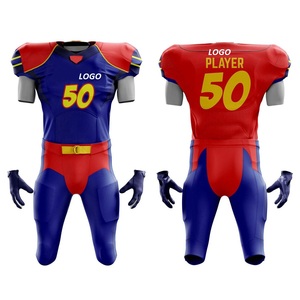 Maillots de football personnalisés, ensembles de football sublimés sur mesure, ensembles complets de maillots de football, maillots de football pour jeunes, uniformes de football américain à séchage rapide - Product Image 1
