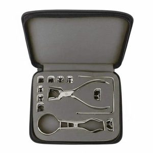 Kit de 12 Piezas para Dique de Goma Dental Manual, Instrumentos de Odontología Ligeros de Acero Inoxidable de Alta Calidad, Juego de Herramientas Quirúrgicas - Product Image 3