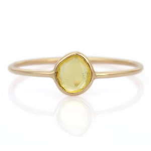 14K Yellow <b>Gold</b> Marquise <b>Opal</b> Solitaire Wedding <b>Ring</b> for Women - Product Image 2