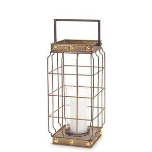 Lanterne à bougie en métal de style antique de luxe avec une finition résistante à la chaleur longue durée - Product Image 4