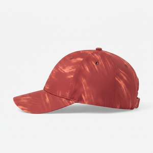 Unisex <b>Baseball</b> <b>Cap</b> Red Marble Pattern Breathable Polyester Casual Adjustable Hat For Adults Spring Summer - Product Image 5