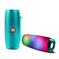 Enceinte Bluetooth portable TG157 10W avec double haut-parleur, lumière LED, radio FM, USB, TF, AUX, rechargeable, mini enceinte de basses, vente en gros
