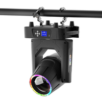 Projecteur de scène professionnel IP65 étanche 380W 19R à faisceau lumineux avec effet d'anneau RGB DMX512 19 canaux pour concerts en extérieur et tournées (Stock US)