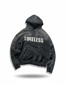 High Quality Private Logo Digital Printed and multi rhinestone oversized vintage washed Hoodie for men 100% Cotton - Product Image 2