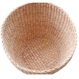Panier de rangement en jacinthe d'eau : Décoration tressée style bohème et campagnard - Product Image 2