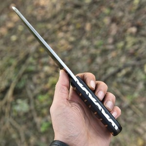 Drop Skinneer Hunting Knife Stainless Steel Blade Micarta Handle 0.6mm Thickness Straight Edge Outdoor <b>Tool</b> - Product Image 2
