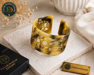 Bracelet en corne de qualité supérieure avec motif ajouré, bijou tendance pour femme, bracelet en corne antique de la meilleure qualité - Product Image 4