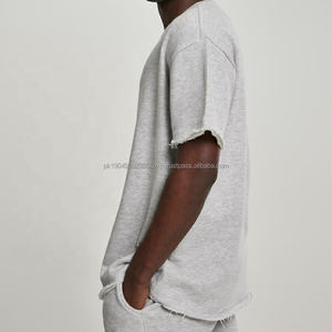 Camiseta de Hombre Nueva a la Moda, Talla Grande, Personalizada, con Dobladillo sin Rematar, 300 g/m², Felpa Francesa - Product Image 3