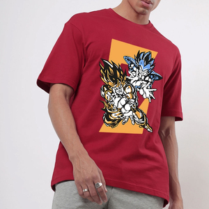 T-shirts en coton à coupe classique et oversize, avec logo et taille personnalisés, impression sérigraphique de haute qualité, style Ringer. - Product Image 1