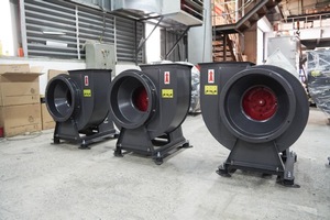 พัดลมแบบแรงเหวี่ยง CEP-2-3.8D ไดร์ฟตรง 400Pa ถึง 2600Pa สำหรับอุตสาหกรรม จ่ายอากาศบริสุทธิ์ ระบายอากาศใต้ดิน แบบตั้งพื้น 220-380V - Product Image 6