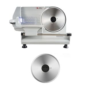 Affettatrice Elettrica per Alimenti da 8,6 Pollici, 2 Lame in SUS420, Potenza 200W, Doppio Blocco di Sicurezza, Tritacarne Regolabile da 0,6 Pollici - Product Image 1