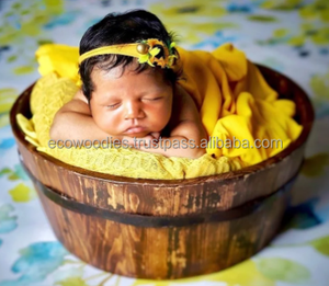 Chaise de salle à manger multifonctionnelle en bois de style ferme pour bébé, idéale pour la photographie de nouveau-nés, le salon et la chambre à coucher - Product Image 2