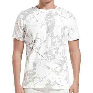 เสื้อยืดโอเวอร์ไซส์ผู้ชาย ทรงหลวม สีซันเฟด ผ้าฝ้ายซันวอช แขนสั้น สไตล์ลำลอง สตรีทแวร์ เนื้อผ้านุ่ม ทนทาน คุณภาพพรีเมียม รับผลิตแบบ OEM ODM - Product Image 1