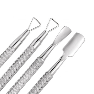 Pousse-cuticules en acier inoxydable de qualité supérieure, outil de manucure et pédicure, instrument de nettoyage des ongles, dissolvant de cuticules, outil de soin des ongles - Product Image 4