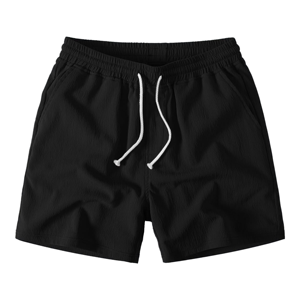 Pantalones Cortos Deportivos Casuales para Hombre, de Color Sólido, Secado Rápido, Cintura Elástica con Cordón Ajustable - Product Image 4