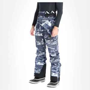 Pantalones de aventura resistentes para hombre con rodillas articuladas y ventilación estratégica para nieve profunda, pantalones de esquí y nieve con estampado. - Product Image 2