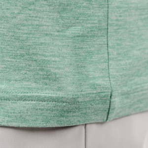 Camiseta de Algodón Verde Menta para Hombre, Corte Regular, Cuello Redondo, Manga Corta, Informal, Color Sólido, Tejido de Punto Jersey, Teñido Liso - Product Image 6