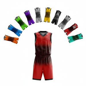 Pro Felt V Neck Basketball Team Wear Custom Printed Jersey Shorts Set with Premium Fabric for Tournament Players Outdoor Uniform - Product Image 1